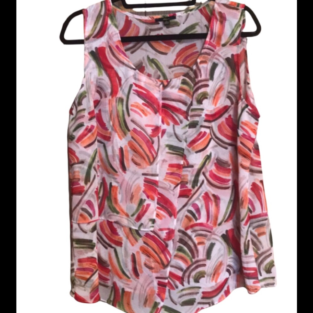 Milano top size xl multi color sleeveless